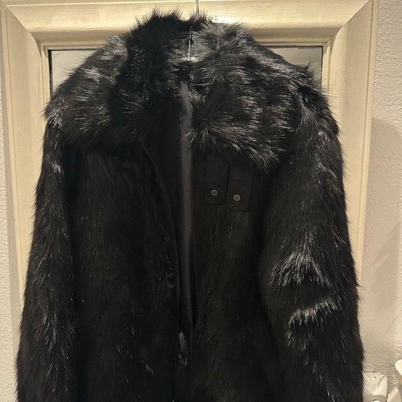 Nike x AMBUSH Black Faux Fur Reversible Jacket - Picture 5 of 7